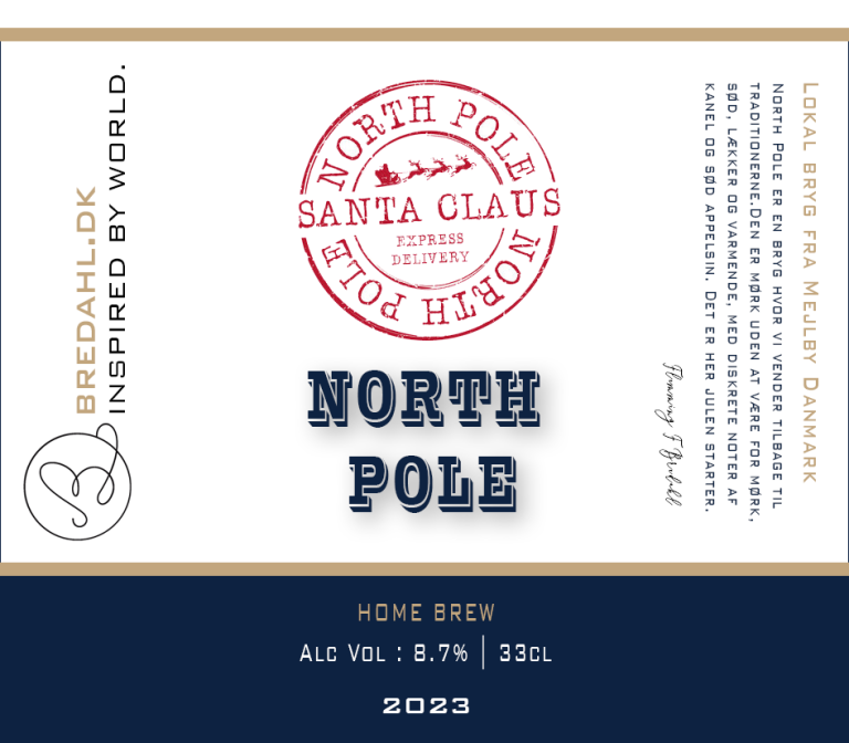Etiket for North Pole (Juleøl)