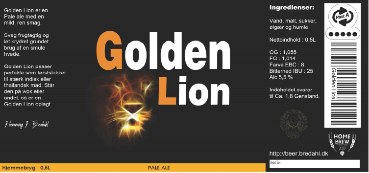 Etiket for Golden Lion