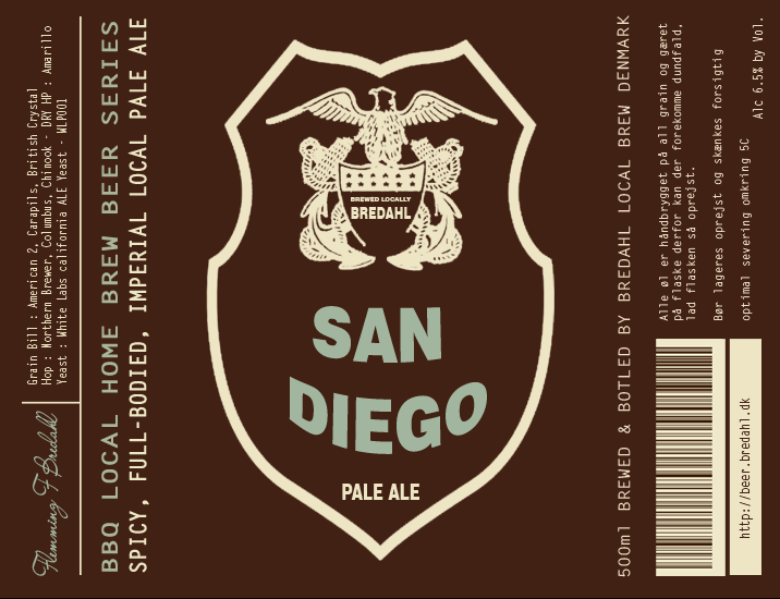 Etiket for San Diego