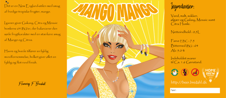Etiket for Mango Mango