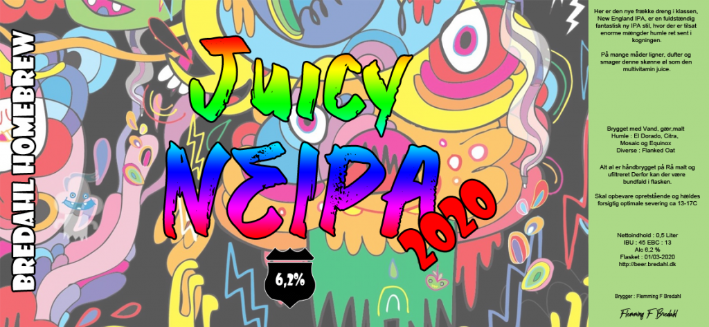 Etiket for Juicy NEIPA