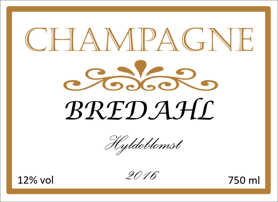 Etiket for Champagne